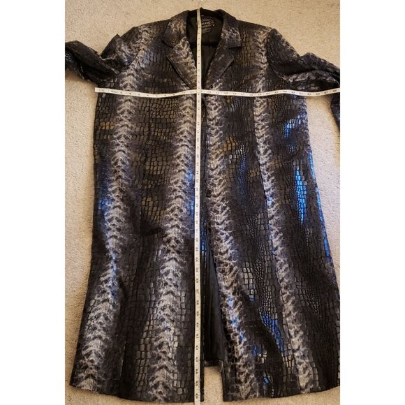 Selene Sport Coat and Dress in Grey Reptile Print Coat and Dress Suit Size 2X EU - Picture 11 of 12